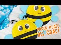 Paper plate bee craft for kids