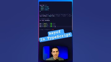 keyof in TypeScript #typescript #typescripttutorial #coding #programming
