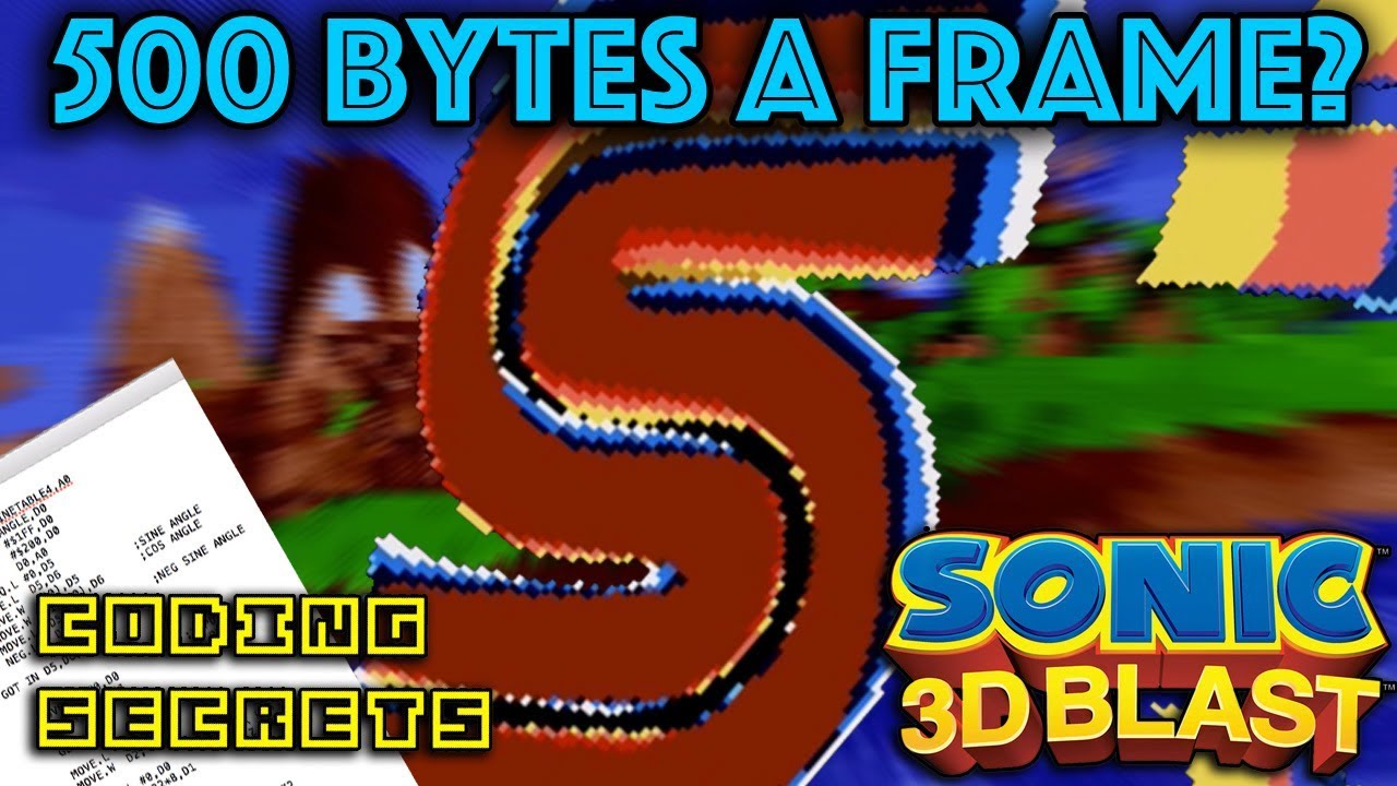 Невозможно сжатый логотип Sonic 3D — FMV — как это сделано?