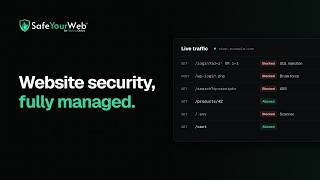 Introducing SafeYourWeb WAF: Website Security, Fully Managed