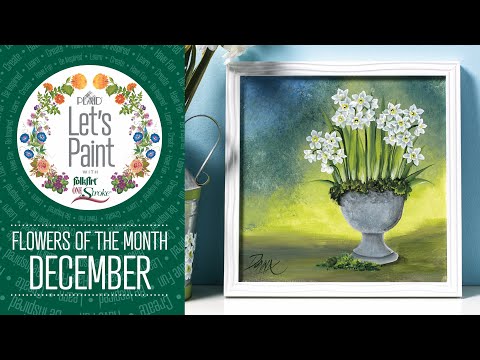 FolkArt One Stroke Donna Dewberry Flowers of The Month Let's Paint Kit