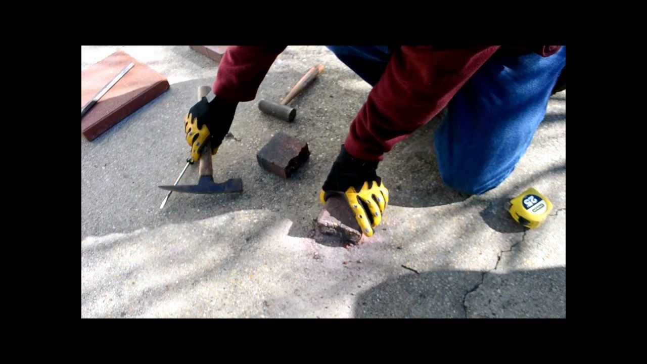 How to Cut a Brick in Half YouTube