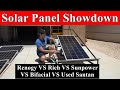 Solar Panel Showdown: Sunpower VS Bifacial VS Used VS Renogy VS Rich Solar