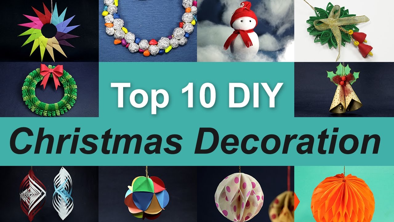 10 Christmas Decorations Ideas | Top 10 DIY Christmas Decorations - YouTube