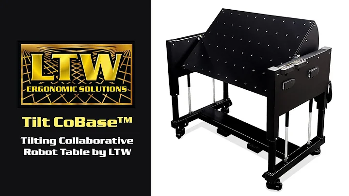 E4H Tilt Cobot Table with Universal Robots - Adjustable & Tilting CoBase™ - LTW Ergonomic Solutions