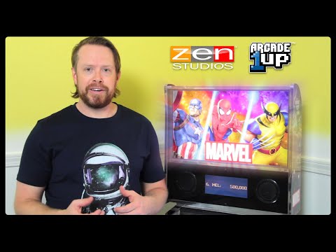 1st Gameplay Footage of Zen Studios & A1UP's Marvel Pinball Cab - YouTube