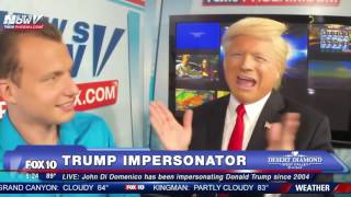 Donald Trump impersonator John Di Domenico long format interview with Mike Pache On Fox 10 Online