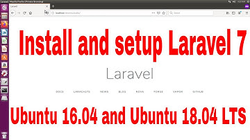 Install and setup Laravel 7 on Ubuntu 16.04 and Ubuntu18.04 LTS |veTechno|