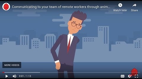 Communicating to your team of remote workers through animated video