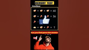 Find the missing number, memory test game #shorts #puzzle #riddels