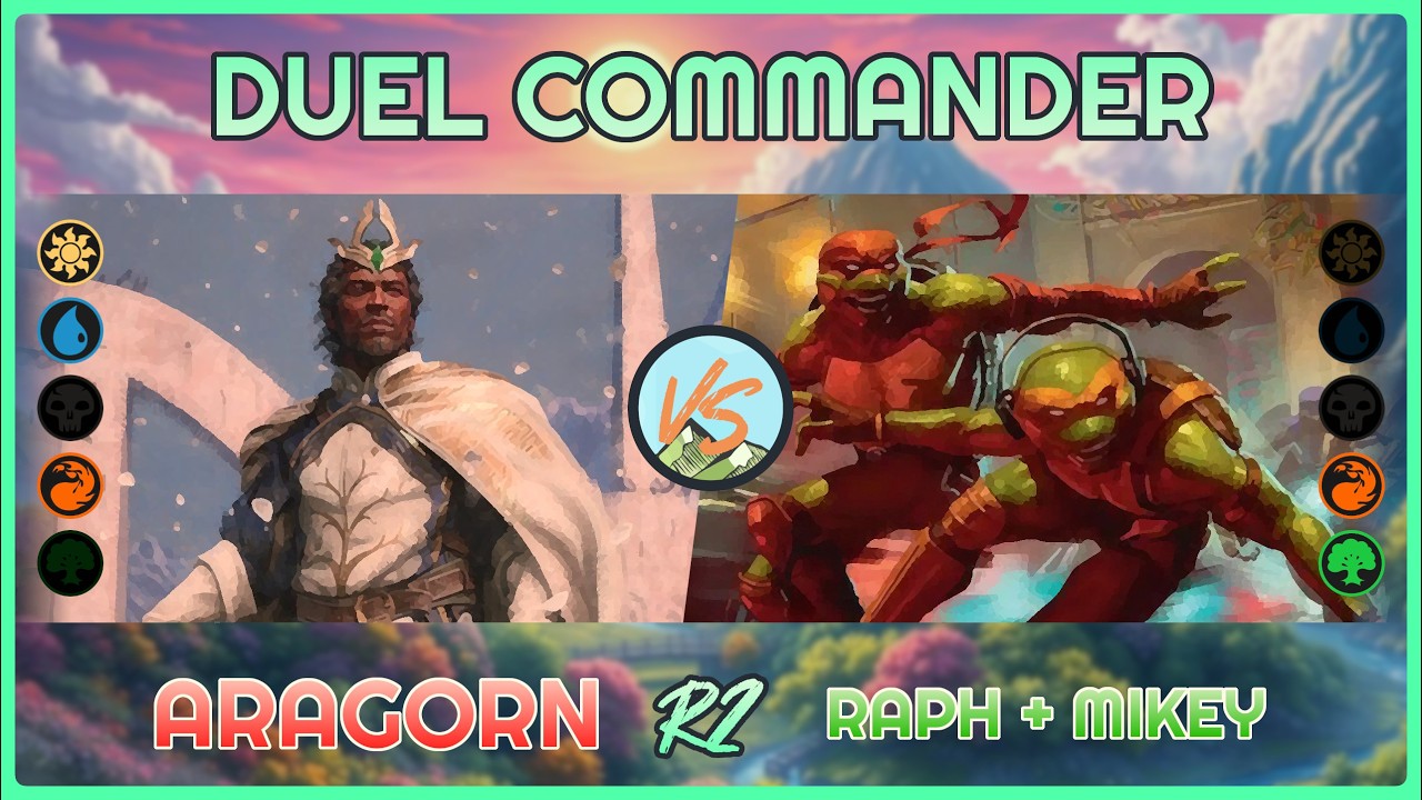 Aragorn vs. Raph & Mikey - LTC#11 Rebound -  R2 - Duel Commander│MTG│bitzelberg thumbnail