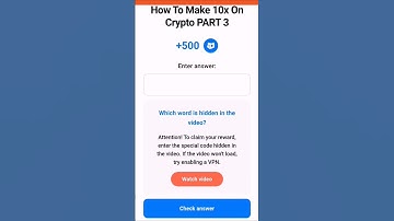 How to make 10x on Crypto Part-3 | Cats Video Code #shorts