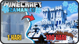 100 Hari di Minecraft tapi di ZAMAN ES !  Ketika Badai Salju tak Pernah Berhenti