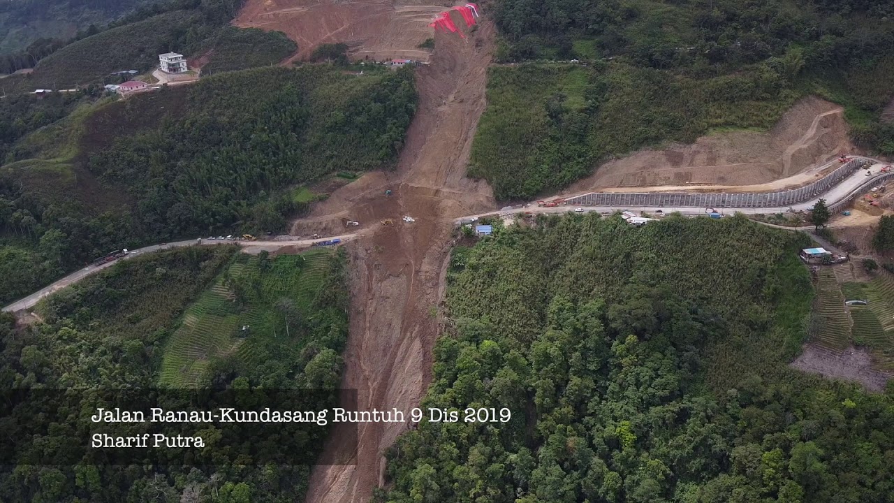 Jalan Ranau Jalan Ranau-Kundasang Runtuh. Disember 9,2019 - YouTube