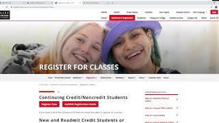 How to check your Current Schedule for Credit / Non Credit Classes