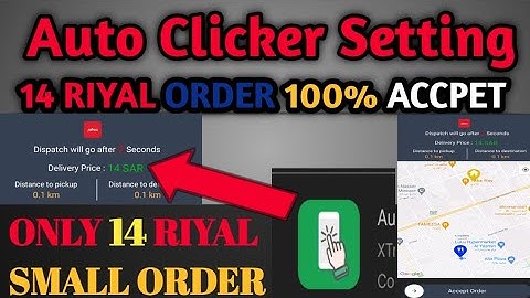 Auto Cliker Settings 14 Riyal order Jahez | Full details Video| Live Setting Saned 14 Riyal Order