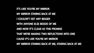 Video thumbnail of "Justin Timberlake - Mirrors (LYRICS)"