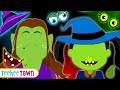 Spooky Witch Finger Family Halloween Song   Scary Skeleton Songs For Kids | Teehee Town