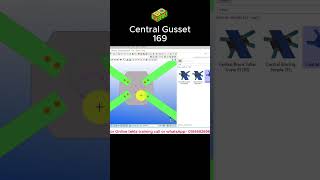 Central gusset 169 in tekla structure #engineering