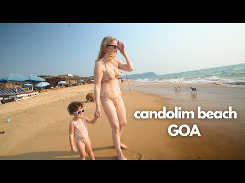 we found the BEST BEACH in north goa for families - candolim vlog