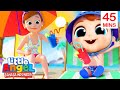 Bayi John Bermain Ombak Di Pantai 🏖 Kartun Anak | Little Angel Bahasa Indonesia