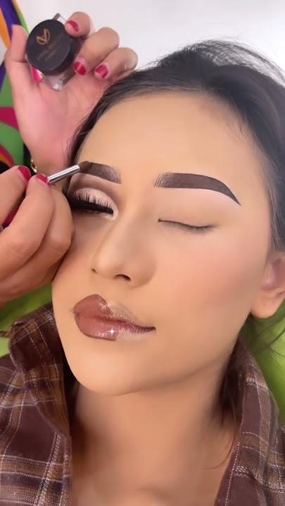 ALIS FLAWLESS CETAR CUMA PAKAI POMADE! #shorts #makeup #makeover #eyebrow #alis #tutorialalis