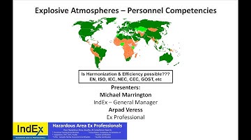 IndEx Online - Webinar # 1 - How do you measure the level of Ex personnel competency?