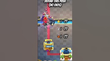 Defend this push with the least amount of elixir! #clashroyale #clashroyale #golem #nerfminer