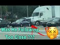 Truck driver hit small car   was he following too close    offsetrucking news 