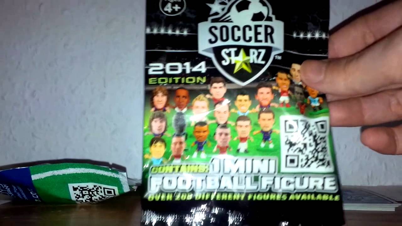 SOCCERSTARZ 2014 EDITION MINI FOOTBALL FIGURE BLIND SACHET UNOPENING