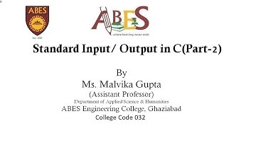 L-8 Standard Input Output in C (Part 2)