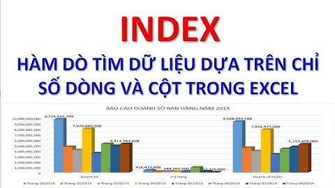 INDEX - Hàm dò tìm dữ liệu căn cứ vào chỉ số dòng và cột trong excel - WowIsee (Excel thực hành)