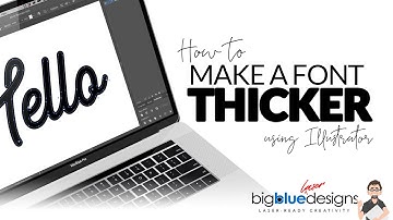 [Glowforge Laser Tips] How to Make Fonts Thicker Using Adobe Illustrator