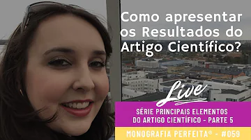 Como identificar os resultados de um artigo?