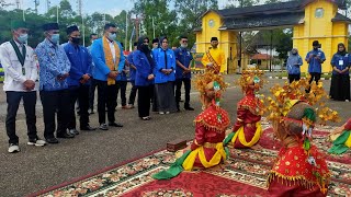 Ketua KNPI Jambi Di Sambut Tari Sembah Tebo - Pelantikan KNPI Tebo