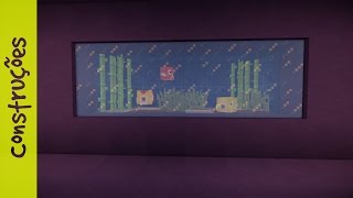 Como Fazer Um Aquário Com Peixes No Minecraft