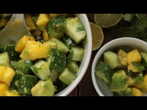 How to Make Tropical Cucumber Salad - YouTube