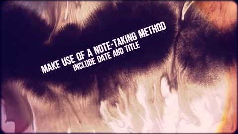 Effective Note-taking skills