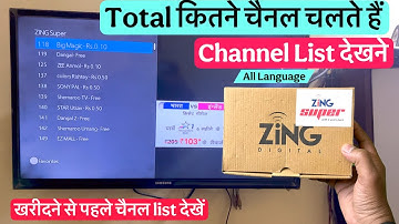 Super FTA Zing Total कितने चैनल चलते है , सभी भाषा के, | Super FTA Channel List | Zing Box Channel