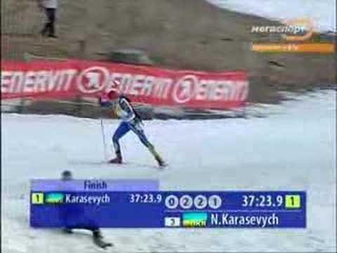 Biathlon. ECH 2008. Ukrainian finish