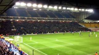 Leeds United vs Brentford 'Kyle Bartley goal celebration' 2017 loud chanting