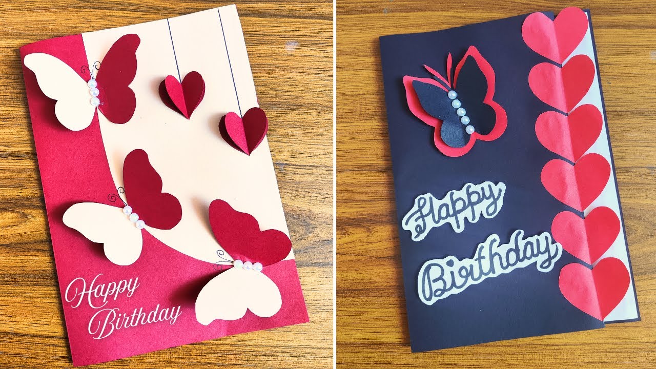 2 Easy DIY Birthday Card Ideas | Handmade Beautiful Birthday Cards