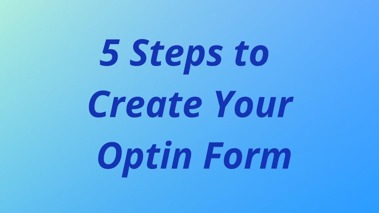 5 Steps to Create A Simple Email Optin Form in EmailOctopus