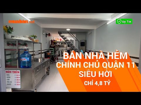 Video [UPDATE ĐÃ BÁN] Bán Nhà Hẻm Chính Chủ Quận 11 Giá... - youtube