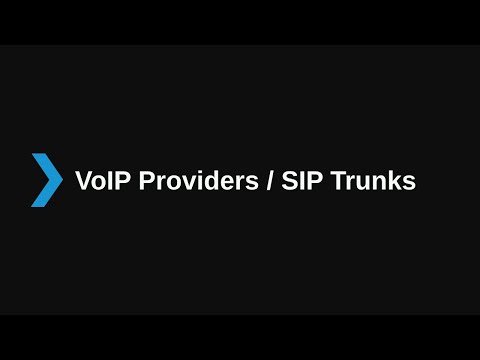 5. Configuring VoIP Providers / SIP Trunks V16 - Basic Certification