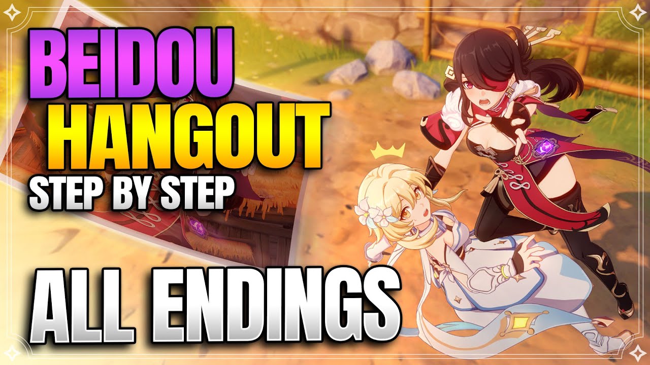 Beidou Hangout Event All Endings + Achievements! -【Genshin Impact】
