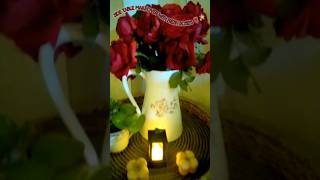 side table makeover with fresh rose's 🌹✨#youtubeshorts #shorts #decoration #rose #makeover #love