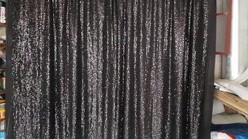 MRG Sequins black backdrop