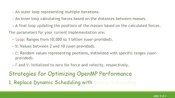 Speeding Up Your OpenMP Code: Techniques for Performance Improvement