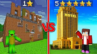 JJ's RICH HOTEL vs Mikey's POOR HOTEL Survive Battle